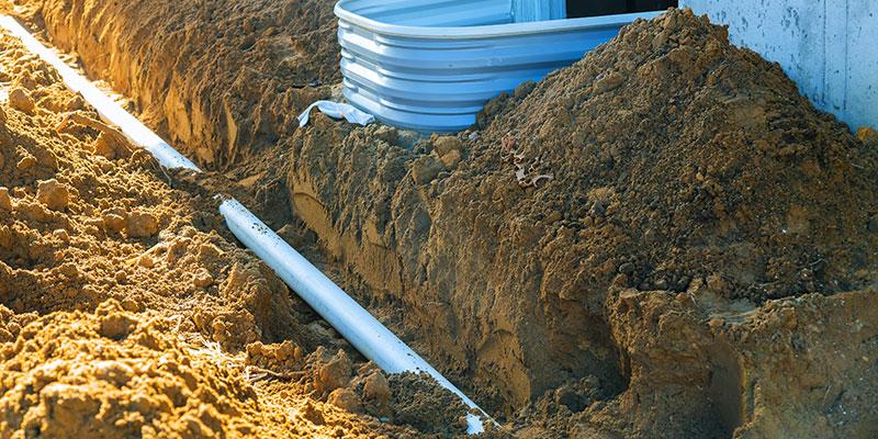 commercial french drains services